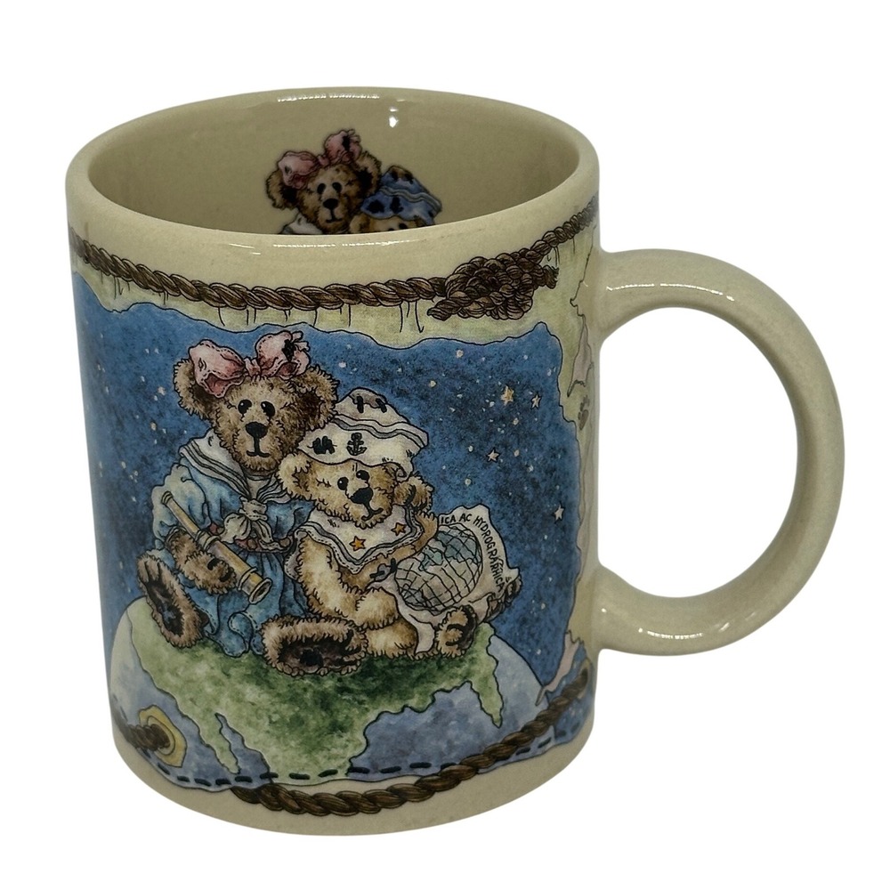 VTG Boyds Collection Coffee Mug Cream Friends Forever Sailors Moon‎ Cicero Quote